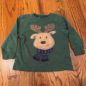 Festive/Christmas Reindeer Long Sleeve Shirt - 2T